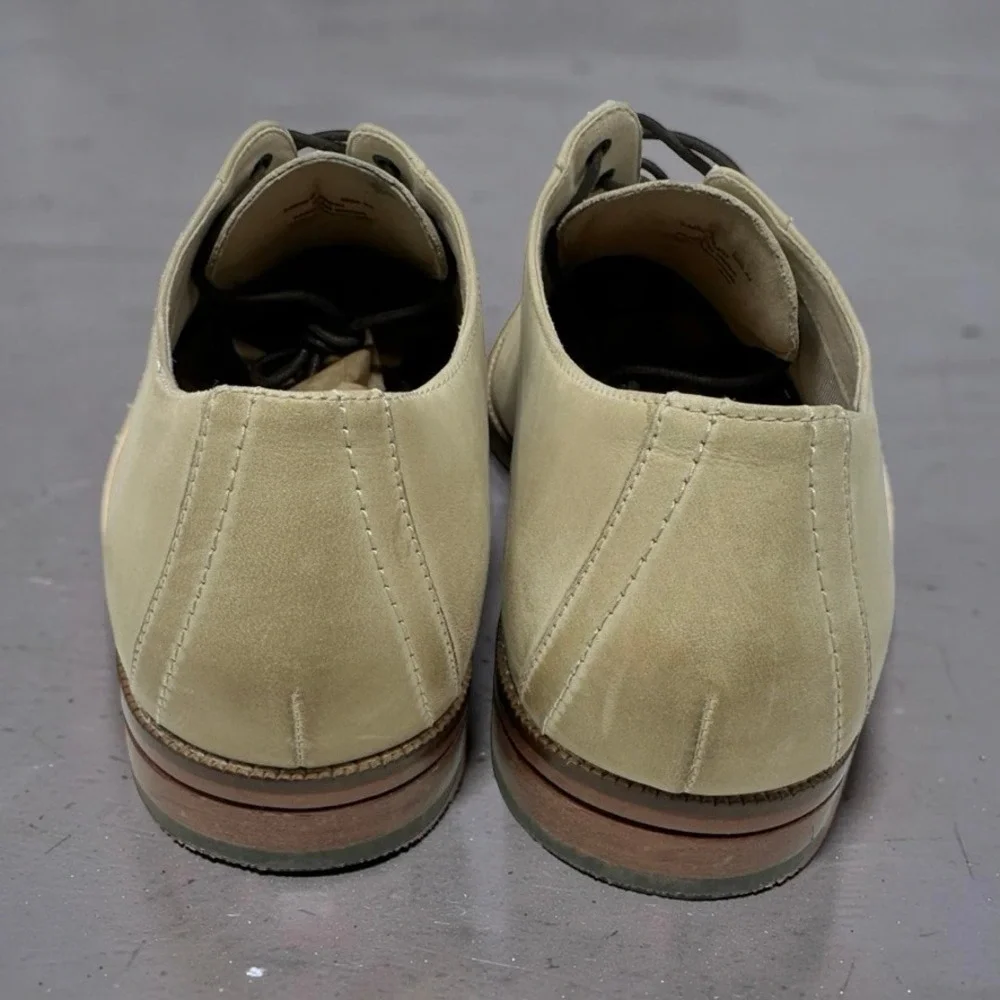 Cole Haan Sawyer Plain Oxford Shoes C35841 Mortar Nubuck Suede Beige Mens 10.5 M